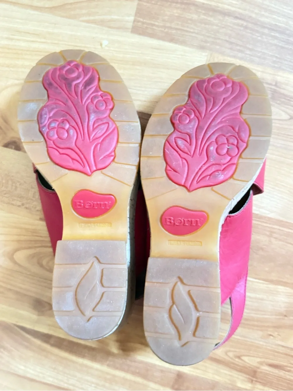 Born Wedge Red Sandals